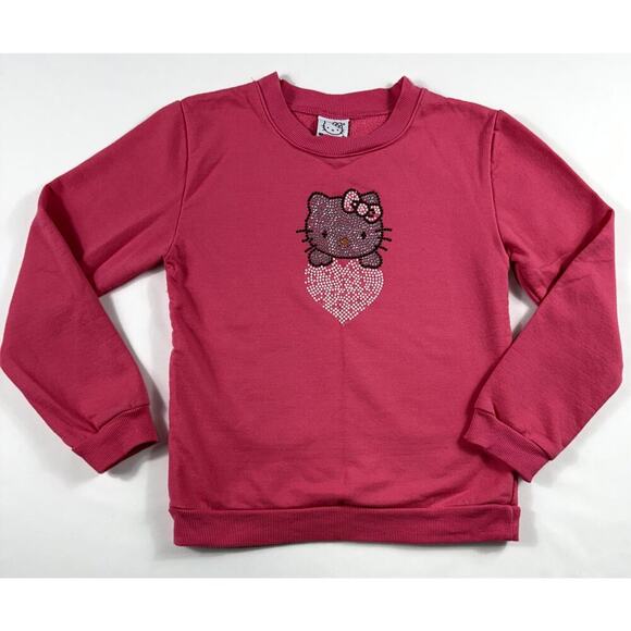 Hello Kitty Other - Hello Kitty Rhinestone Pink Girls Long Sleeve T-Shirt size 10